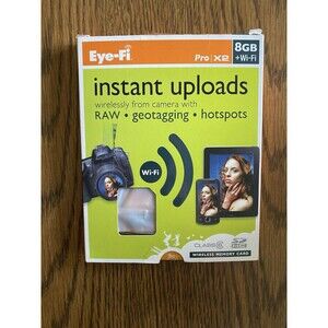 Eye-Fi Pro X2 8GB WiFi SD Card Instant Uploads Geotagging CIB